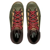 Pánska členková turistická celokožená obuv TECNICA Makalu 85 GTX Ms, dark green red · záber 5