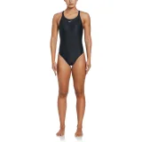 Dámske plavecké jednodielne plavky NIKE SWIM LOGO TAPE FASTBACK OP BLAC-BLACK · záber 3