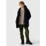 Chlapčenská bunda 4F JUNIOR DOWN JACKET-JWAW24TDJAM464-20S-DEEP BLACK · záber 5