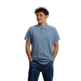 Pánske polo tričko s krátkym rukávom AUTHORITY PS- RICE PLAIN M dust blue · záber 2