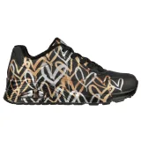 Dámska rekreačná obuv SKECHERS Uno Metallic Love black gold · záber 2