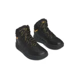 Chlapčenské členkové zimné topánky ADIDAS Hoops 3.0 Mid K core black core black preloved yellow · záber 4