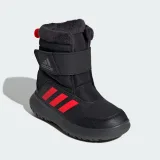 Chlapčenské vysoké zimné topánky ADIDAS Winterplay core black solar red iron metalic · záber 3