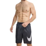 Pánske plavky NIKE SWIM Grid Swoosh Breaker 9 inch-001-Black · záber 1