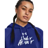 Dámska zateplená tréningová mikina s kapucňou UNDER ARMOUR UA Rival Fleece Graphic Hdy-Royal BLU · záber 2