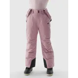 Dievčenské lyžiarske nohavice 4F JUNIOR TROUSERS FNK-JAW23TFTRF353-53S-DARK PINK · záber 2