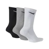 Ponožky NIKE 3 PACK-Everyday Cushion Crew-WHITE MGREYH BLACK · záber 2