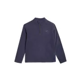 Chlapčenská lyžiarska flisová mikina 4F JUNIOR FLEECE UNDERWEAR-JAW23UFLEM019-31S-NAVY · záber 4