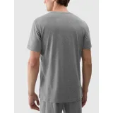 Pánske tréningové tričko s krátkym rukávom 4F TSHIRT FNK M1344-25M-GREY MELANGE · záber 4