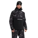 Pánska lyžiarska bunda FUNDANGO Tilbury Logo Anorak-893-black camouflage · záber 1
