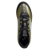 Chlapčenské futbalové kopačky halové ADIDAS F50 Club Messi Jr IC gold met cloud white core black · záber 3