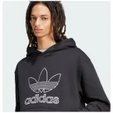 Pánska mikina s kapucňou ADIDAS ORIGINALS OUTL TREF HDY-BLACK · záber 2