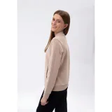 Dámska mikina so zipsom VOLCANO LORI-102-BEIGE · záber 3