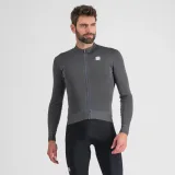 Pánsky cyklistický dres s dlhým rukávom SPORTFUL Monocrom thermal jersey, anthracite · záber 2