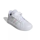Dievčenská rekreačná obuv ADIDAS Grand Court 2.0 K cloud white clear pink · záber 3
