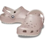 Dievčenské kroksy (rekreačná obuv) CROCS Classic Glitter Clog K quartz glitter · záber 4