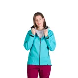 Dámska turistická softshellová bunda NORTHFINDER TINA-396lightblue · záber 3
