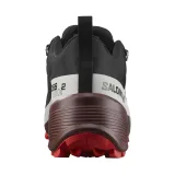 Pánska bežecká trailová obuv SALOMON Cross Hike 2 GTX black bitter chocolate fiery red · záber 5