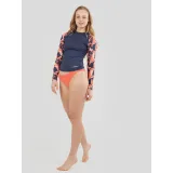 Dámske tričko na kúpanie FUNDANGO Joyce Long Sleeve Rashguard-354-sugar coral · záber 4