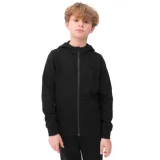 Chlapčenská mikina so zipsom 4F JUNIOR SWEATSHIRT-4FJWSS24TSWSM0926-20S-DEEP BLACK · záber 1