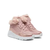 Dievčenské členkové zimné topánky SKECHERS Uno Lite Comfurt Collar mauve · záber 2