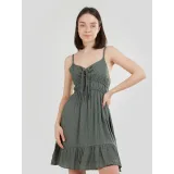 Dámske šaty FUNDANGO Sarah Mono Dress-537-khaki · záber 2
