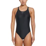 Dámske plavecké jednodielne plavky NIKE SWIM LOGO TAPE FASTBACK OP BLAC-BLACK · záber 1