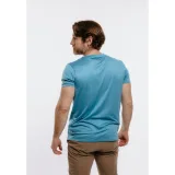 Pánske turistické tričko s krátkym rukávom EVERETT TecShirt M blue melange · záber 3