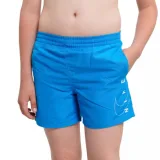 Chlapčenské plavky NIKE SWIM Split Logo Lap 4 inch -486-Aquarius blue · záber 1
