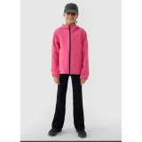 Dievčenská tréningová softshellová bunda s kapucňou 4F JUNIOR SOFTSHELL JACKET-JWSS25TSOFF305-54S-PINK · záber 2