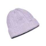 Dámska zimná čiapka UNDER ARMOUR W Halftime Cable Knit Beanie-PPL · záber 1