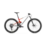 Horský bicykel MONDRAKER F-Podium Carbon R, bunker grey flame red vortex grey · záber 1