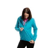 Dámska turistická bunda EVERETT LightSoftshell W blue · záber 4