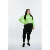 Dámska bežecká mikina s 1 2 zipsom ANTA Knit Track Top-862225702-1-SS22_Q2-Fluorescent Green · záber 5