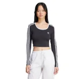 Dámske tričko s dlhým rukávom ADIDAS ORIGINALS 3S LS CROP-BLACK · záber 1