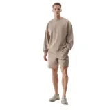 Pánska mikina 4F SWEATSHIRT-WSS24TSWSM1027-83S-BEIGE · záber 5