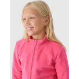 Dievčenská flisová mikina so zipsom 4F JUNIOR FLEECE-JWMM00TFLEF261-55S-HOT PINK · záber 5