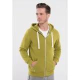 Pánska zateplená mikina so zipsom VOLCANO B-STAR-301M-LIME MEL · záber 3