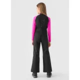 Dievčenské lyžiarske softshellové nohavice 4F JUNIOR TROUSERS FNK-JWAW24TFTRF661-20S-DEEP BLACK · záber 4