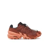Dámska bežecká trailová obuv SALOMON Speedcross 6 GTX W rum raisin barn red canyon clay · záber 1