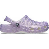 Dievčenské kroksy (rekreačná obuv) CROCS Classic Iridescent Geo CGK white · záber 1