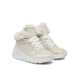 Dievčenské členkové zimné topánky SKECHERS Uno Lite Comfurt Collar natural · záber 2