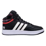 Pánska rekreačná obuv ADIDAS Hoops 3.0 Mid core black cloud white grey two · záber 3