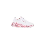 Dievčenská rekreačná obuv SKECHERS Uno Lite Lovely Luv K white red · záber 2