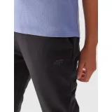 Dievčenské tepláky 4F JUNIOR TROUSERS-JAW23TTROF515-20S-DEEP BLACK · záber 2