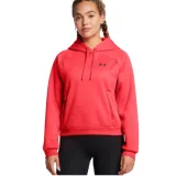 Dámska zateplená mikina s kapucňou UNDER ARMOUR UA Armour Flc Pro Hdy-RED · záber 1