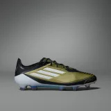 Pánske futbalové kopačky outdoorové ADIDAS F50 Elite Messi M FG gold metallic cloud white core black · záber 5