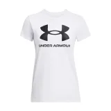 Dámske tričko s krátkym rukávom UNDER ARMOUR UA Rival Logo SS-WHT · záber 3
