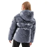 Dievčenská bunda 4F JUNIOR DOWN JACKET-JAW23TDJAF267-28S-SILVER · záber 5