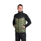 Pánska turistická vesta NORTHFINDER FILIPPO-550blackdarkgreen · záber 2